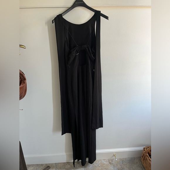 NWT BHLDN London Crepe Tie Back Dress Black Size 8 - Picture 10 of 17